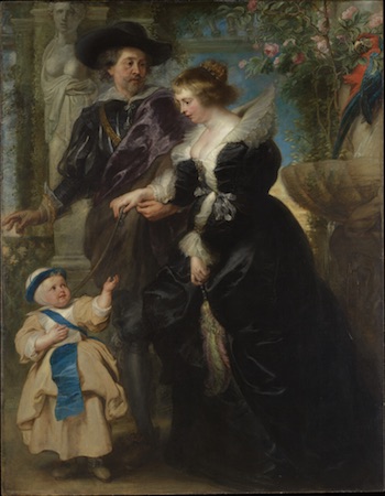 Rubens, His Wife Helena Fourment (1614–1673), and Their Son Frans (1633–1678), ca. 1635, Peter Paul Rubens (Collection: Metropolitan Museum of Art)