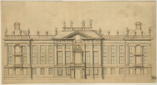 Design sketch for the façade of a town mansion