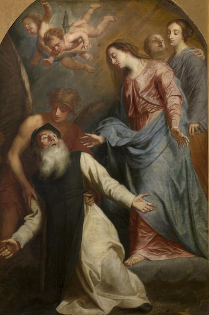 Maria verschijnt aan de heilige Wilhelmus van Aquitanië