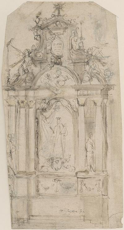 Design for an altar in honour of Our Lady
