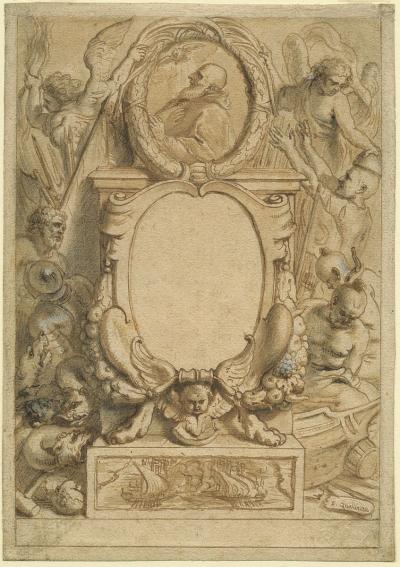 Titelblad voor 'Franciscus Goubau, Apostolicarum Pii quinti pont. max. epistolarum libri quinque, Balthasar I Moretus, 1640'