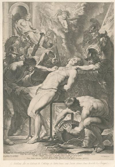 De marteling van Sint Laurentius van Rome