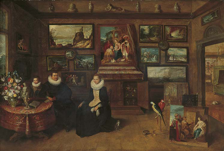Frans II Francken, Het schilderijenkabinet van Sebastiaan Leerse, ?, Koninklijk Museum voor Schone Kunsten Antwerpen, inv. 669