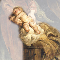 Detail uit: Peter Paul Rubens, Aanbidding door de koningen, 1624, KMSKA