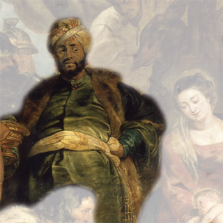 Aanbidding door de Koningen (detail), Peter Paul Rubens, KMSKA, CC0