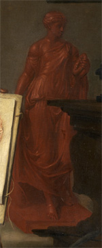 	 Jacob I van Oost, Het schildersatelier, 1666, Groeningemuseum Brugge,  inv. 0000.GR00188.II, detail