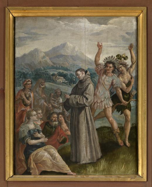 De heilige Didacus predikt op de Canarische eilanden