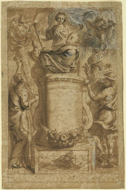 Titelblad voor 'Luitprandus, Opera, Balthasar I Moretus, 1640'