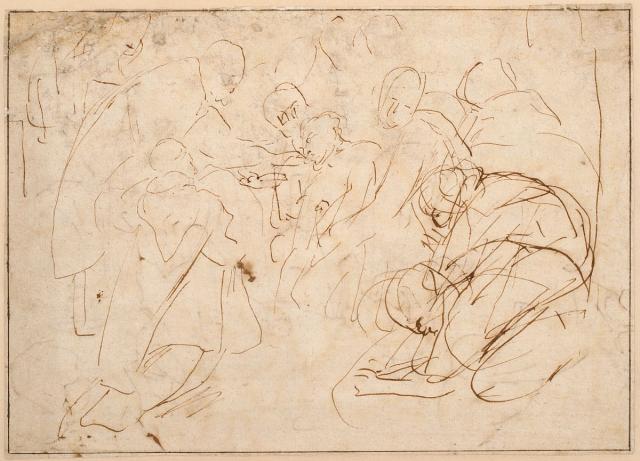 Study for the 'Last Communion of Saint Francis of Assisi'