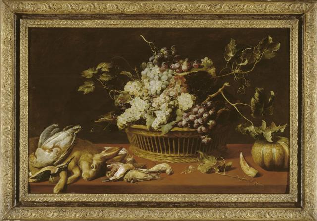 Still life with game and fruit