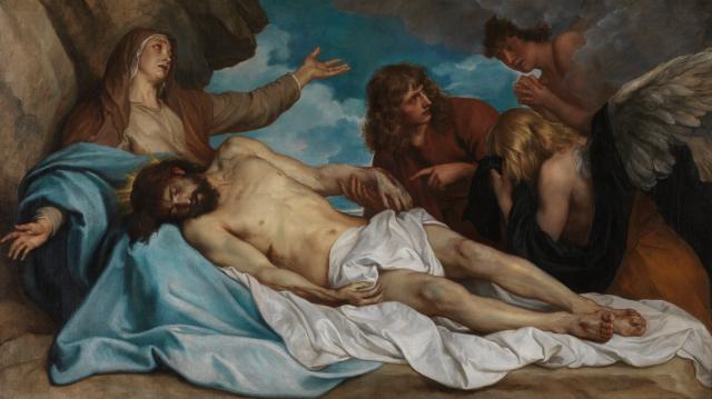 The lamentation over the dead Christ