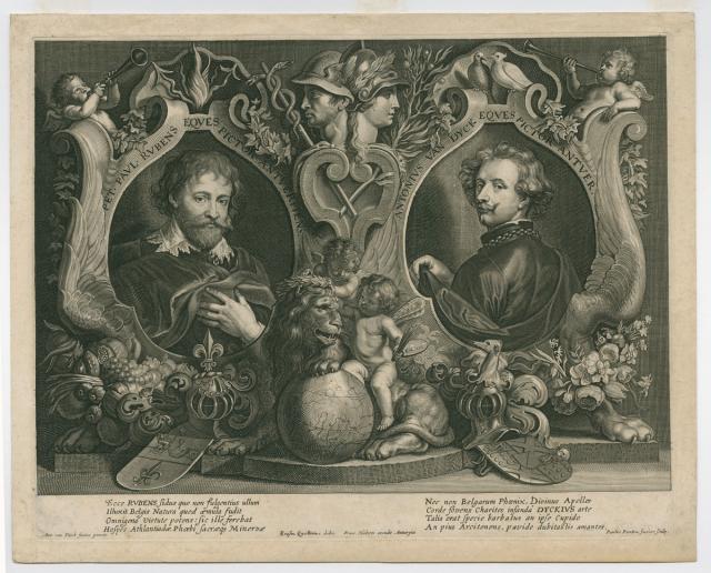 Dubbelportret van Peter Paul Rubens en Anthony van Dyck