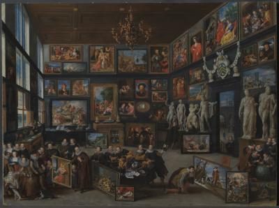 Willem van Haecht, The Gallery of Cornelis van der Geest, 1628, Rubens House, photo after restoration by KIK-IRPA