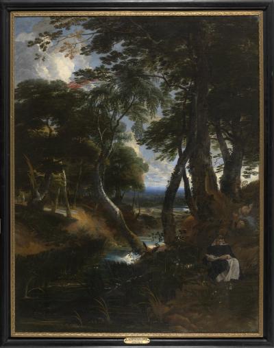 Wooded Landscape with Saint Dominic