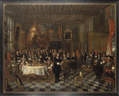 De ontvangst van Charles II en zijn broers door het Brugse Sint-Barbaragilde