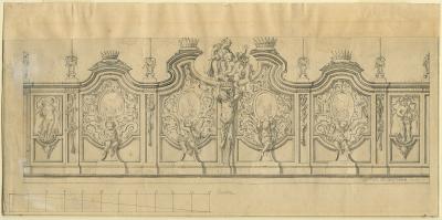 Design for the gateway to the chapel of the Four Crowned Saints in the Cathedral of Our Lady