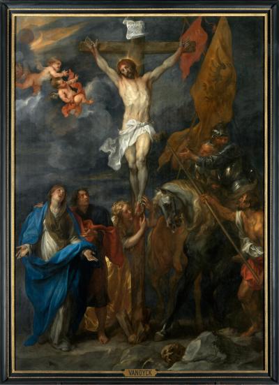 Christus aan het kruis of Christus met de de spons