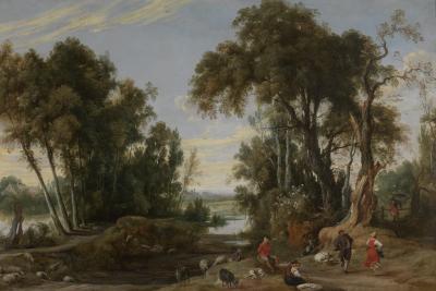 Landscape with dancing Shepherds