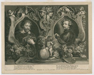 Two portraits of Peter Paul Rubens and Anthony van Dyck