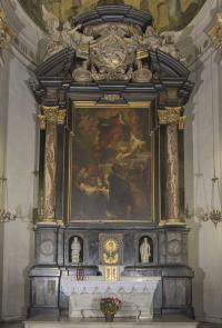 Het Hoogaltaar van de Kapellekerk in Brussel, nu te zien in de Sint-Joostkerk in Sint-Joost-ten-Node, naar een ontwerp van Peter Paul Rubens